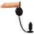 Gabbia per testicoli in silicone con dildo anale Black Velvet (nero) 