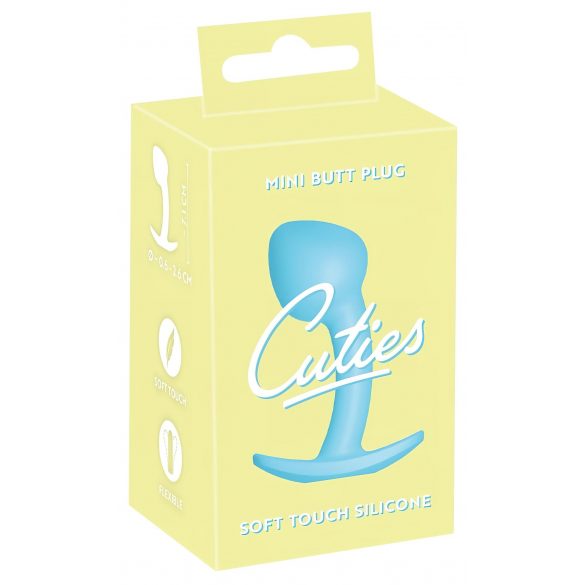 Plug Anale in Silicone "Cuties Mini" - Color Blu (2,6cm) per Principianti 