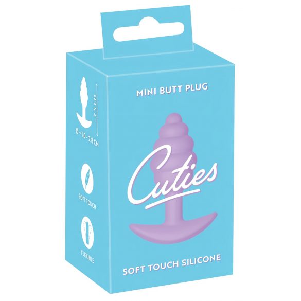 Cuties Mini Butt Plug - plug anale in silicone - viola (2,8cm)