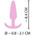 Mini Tappo Anale in Silicone Cutie - rosa (2,1cm) 