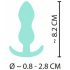 Cuties Mini Butt Plug - plug anale in silicone - menta (2,3cm)