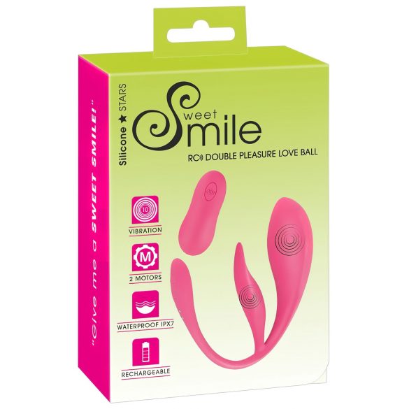 SMILE - Uovo vibrante ricaricabile con telecomando (rosa)