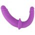 SMILE - Doppio dildo strap-on con mutandina (viola-nero)