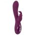 Vibratore ricaricabile SMILE con 3 motori e stimolatore clitorideo (viola) 