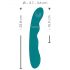 Vibratore ricaricabile e impermeabile con rotazione per punto G SMILE (verde) 