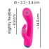 You2Toys Bunt. - Vibratore waterproof con stimolatore del clitoride, ricaricabile (rosa)