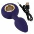 Vibratore anale ricaricabile SMILE con anello (viola) 