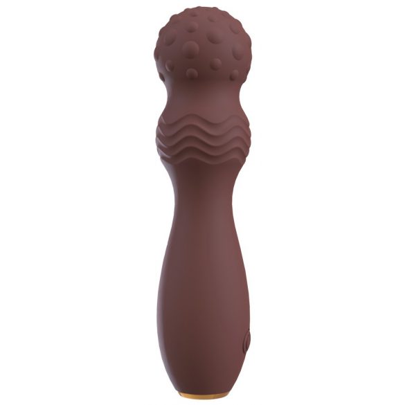 Vibratore ricaricabile in silicone "Hazel 03" con forma di nocciolina e flessibilità (lilla) 