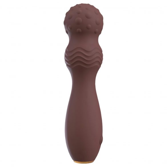 Vibratore ricaricabile in silicone "Hazel 03" con forma di nocciolina e flessibilità (lilla) 