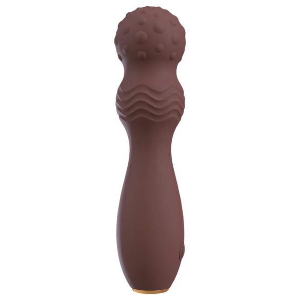 Vibratore ricaricabile in silicone "Hazel 03" con forma di nocciolina e flessibilità (lilla) 