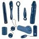 Set Giochi Piccanti di Mezzanotte - Kit Erotico di Giochi in Gel Blu (9 pezzi) 