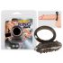 Anello fallico vibrante in silicone trasparente nero - You2Toys 