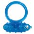 Anello vibrante in silicone trasparente You2Toys - Blu Reale 