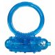 Anello vibrante in silicone trasparente You2Toys - Blu Reale 