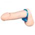 Anello vibrante in silicone trasparente You2Toys - Blu Reale 