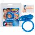 Anello vibrante in silicone trasparente You2Toys - Blu Reale 