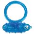 Anello vibrante in silicone trasparente You2Toys - Blu Reale 