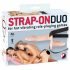 Doppio Vibratore Strap-on Regolabile - Color Carne 