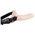 Vibratore Hollow Strap-On Naturale Easy Rider 