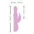 SMILE Pearly Rabbit - vibratore con sfere a perle (rosa)