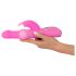 SMILE Pearly Rabbit - vibratore con sfere a perle (rosa)