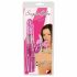 Vibratore Sugar Babe con Perle e Stimolatore Clitorideo Coniglio (Lampone) - You2Toys 