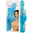 Vibratore con Perle e Stimolatore Clitorideo Coniglietto "Sugar Babe" - You2Toys (blu) 