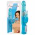 Vibratore con Perle e Stimolatore Clitorideo Coniglietto "Sugar Babe" - You2Toys (blu) 