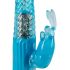 Vibratore con Perle e Stimolatore Clitorideo Coniglietto "Sugar Babe" - You2Toys (blu) 