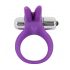 Anello Vibrante per Pene "SMILE Rabbit" con Stimolatore Clitorideo - Silicone Lilla 