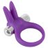 Anello Vibrante per Pene "SMILE Rabbit" con Stimolatore Clitorideo - Silicone Lilla 