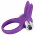 Anello Vibrante per Pene "SMILE Rabbit" con Stimolatore Clitorideo - Silicone Lilla 