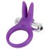 Anello Vibrante per Pene "SMILE Rabbit" con Stimolatore Clitorideo - Silicone Lilla 