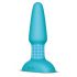 b-Vibe - Vibratore anale ricaricabile con perle rotanti (turchese)