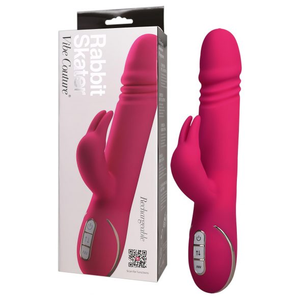 Vibe Couture Rabbit Skater - Vibratore bunny spinta (rosa)