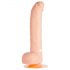 One Touch 8 - Vibratore in silicone con testicoli (naturale)