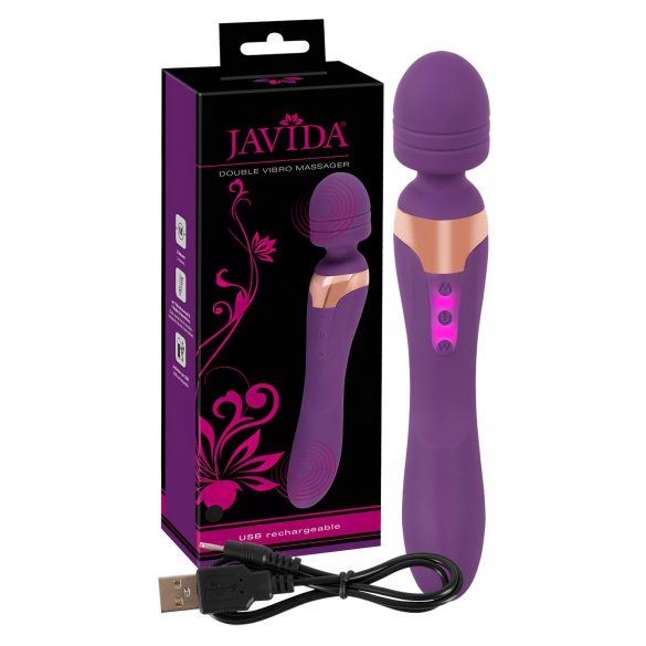 Javida Double - vibratore massaggiatore (viola)