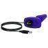 b-Vibe Trio - Vibratore anale con 3 motori (viola) 