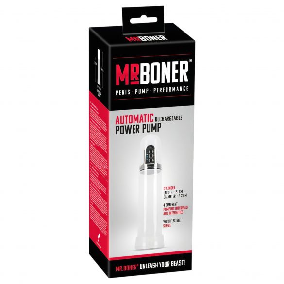 Pompa per Pene Automatica Mister Boner con Batteria Integrata 