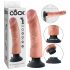 King Cock 9 vibratore ventosa (23 cm) - naturale