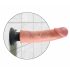 Vibratore Realistico King Cock 9 con Ventosa e Flessibile (23 cm) - Colore Naturale 