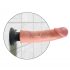 Vibratore Realistico King Cock 9 con Ventosa e Flessibile (23 cm) - Colore Naturale 