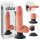 King Cock 7 vibratore ventosa (18 cm) - naturale