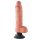 Vibratore Realistico King Cock da 25 cm con Testicoli e Ventosa Flex - Naturale 