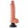 King Cock 25cm Vibratore con Base a Ventosa - Naturale