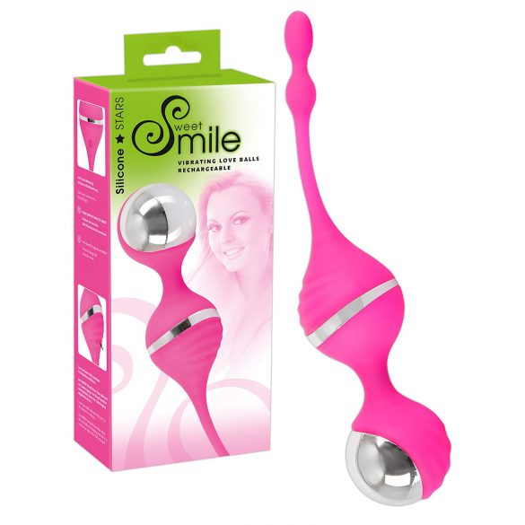 Duo di palline perineali vibranti SMILE (rosa) 