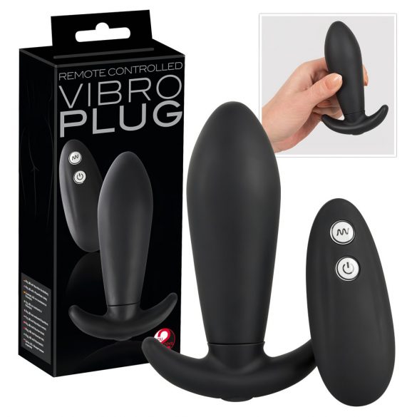 Vibro Tappo con Telecomando - Vibratore Anale Nascosto (nero) 