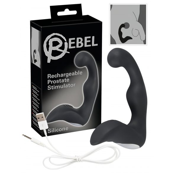 Vibratore Prostatico Ricaricabile Rebel (Nero) 