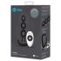 b-Vibe - triplo vibratore anale con perle, ricaricabile (nero)