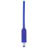 Vibratore uretrale in silicone cavo You2Toys - blu (7mm) 